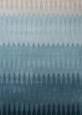 Line design acacia blue dywan